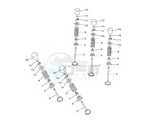 YZ F 250 drawing VALVE