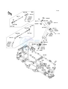 KVF 750 E [BRUTE FORCE 750 4X4I NRA OUTDOORS] (E8F-E9FA) E9FA drawing FRAME