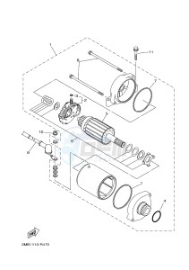 YXE700 YXE70WPAJ WOLVERINE R (B3D5) drawing STARTING MOTOR