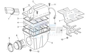 RS 125 E2 - E3 drawing Air box