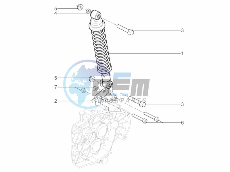 Rear suspension - Shock absorber/s