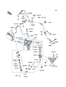 Z1000SX ABS ZX1000HDF FR GB XX (EU ME A(FRICA) drawing Rear Master Cylinder