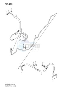 AN400 ABS BURGMAN EU-UK drawing REAR BRAKE HOSE