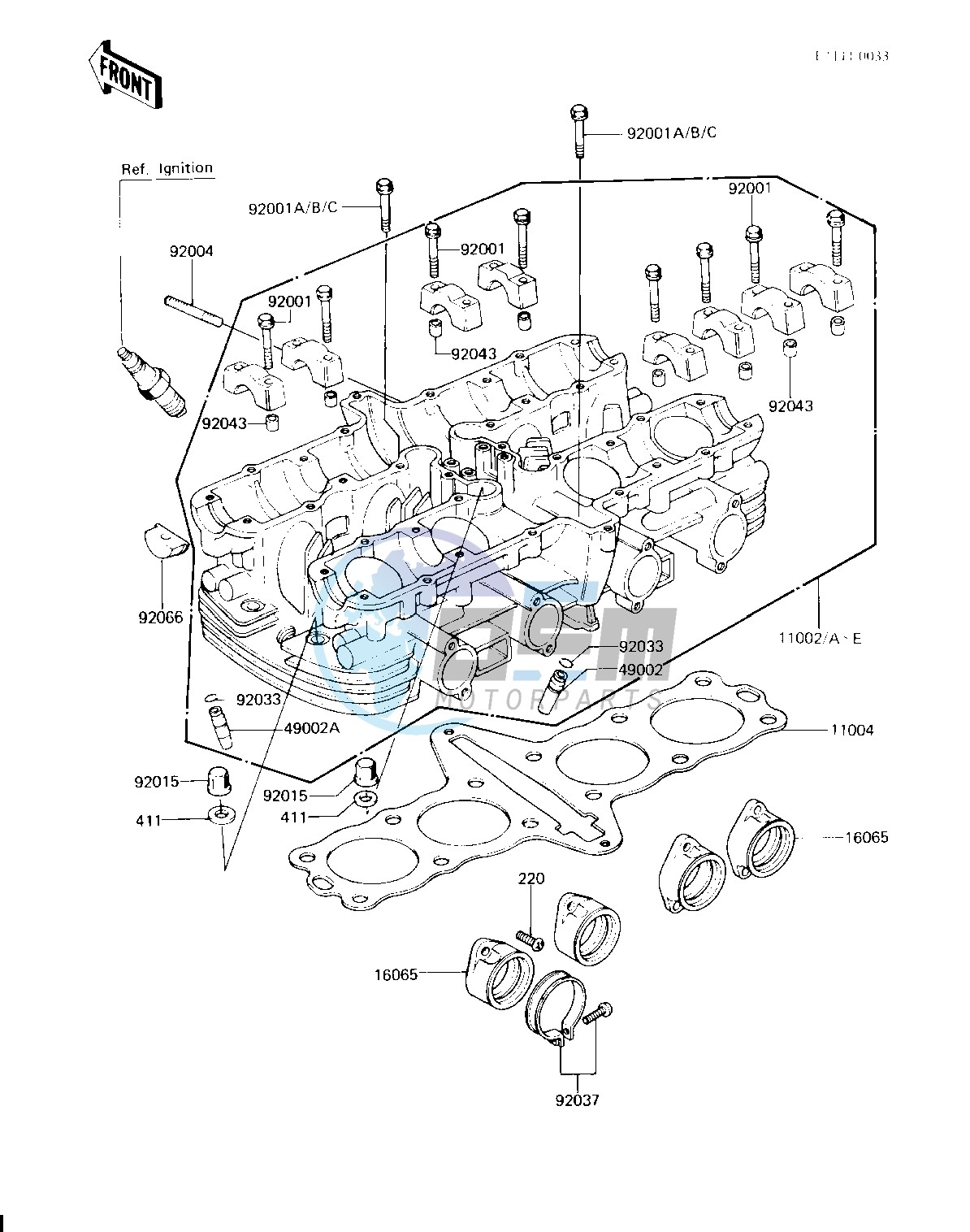 CYLINDER HEAD -- KZ750-H2_H3- -