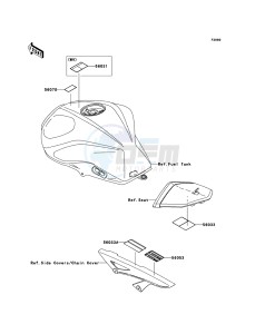 Z750_ABS ZR750M8F GB XX (EU ME A(FRICA) drawing Labels