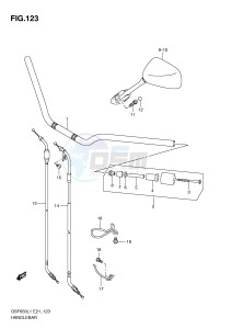 GSF650 (E21) Bandit drawing HANDLEBAR (GSF650SL1 E21)