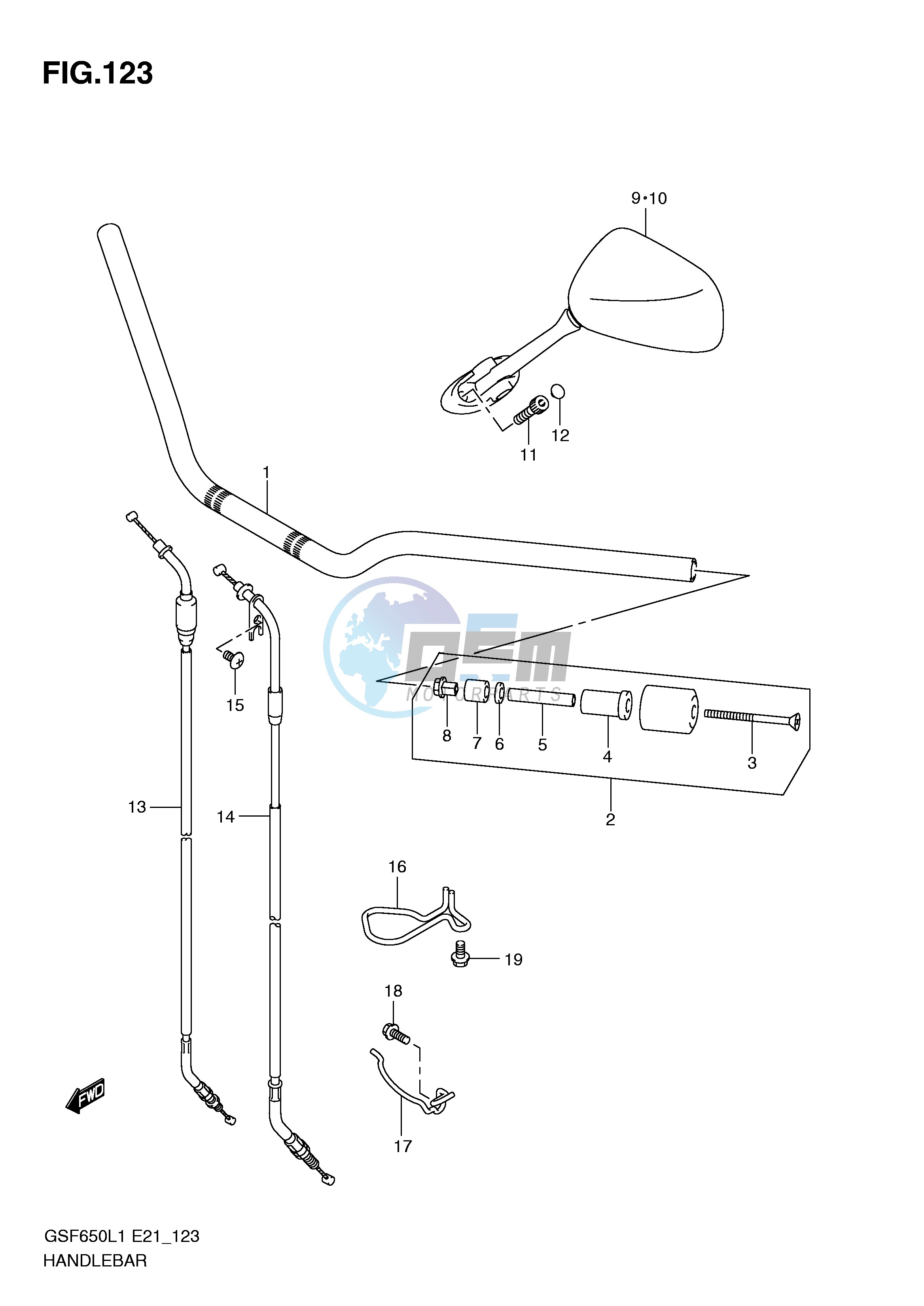 HANDLEBAR (GSF650SL1 E21)