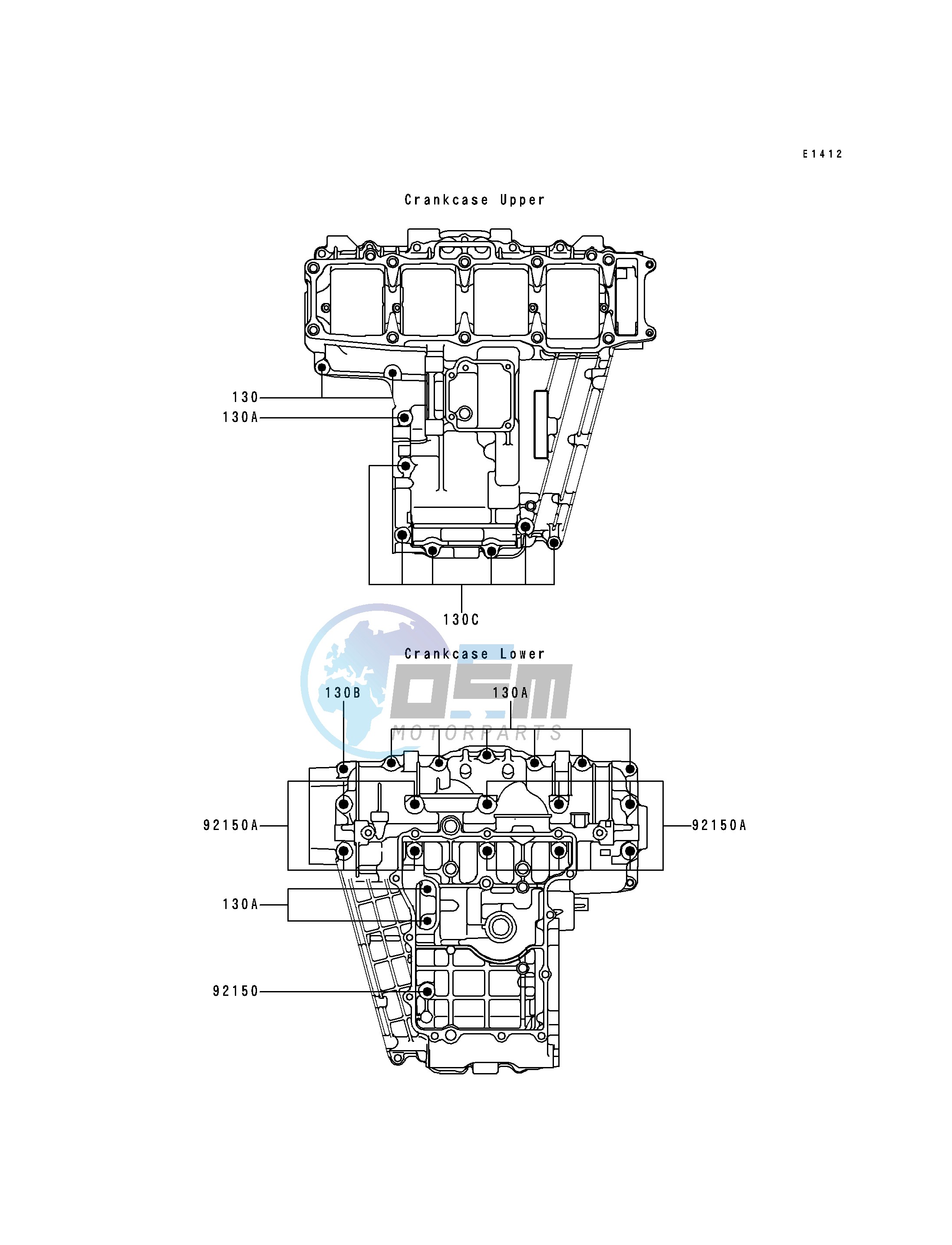 CRANKCASE BOLT PATTERN