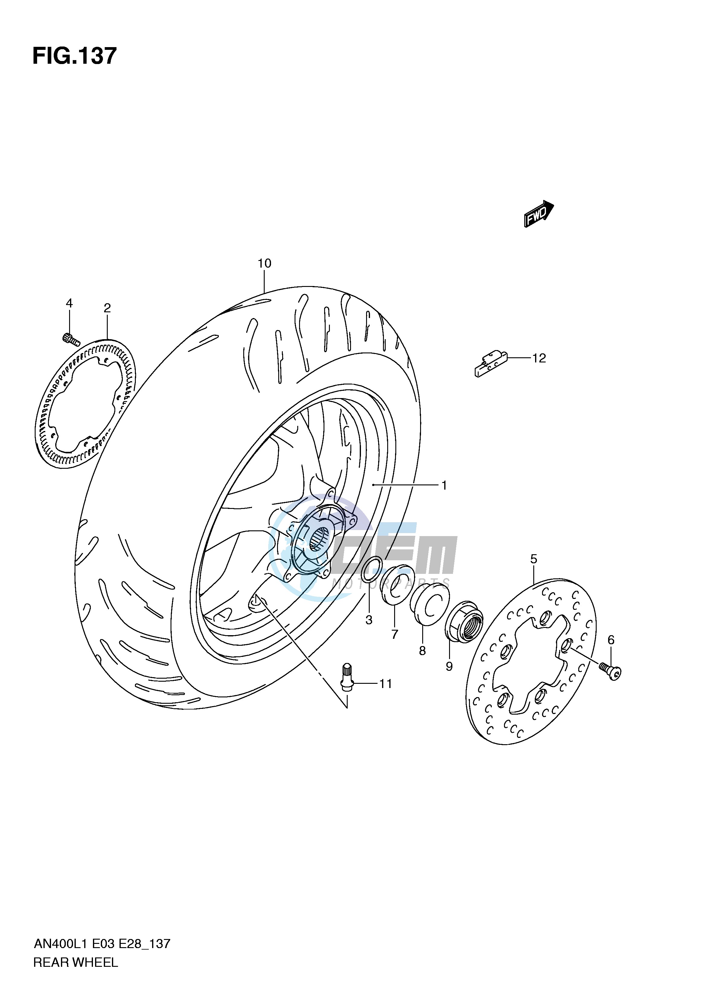 REAR WHEEL(AN400ZAL1 E28)