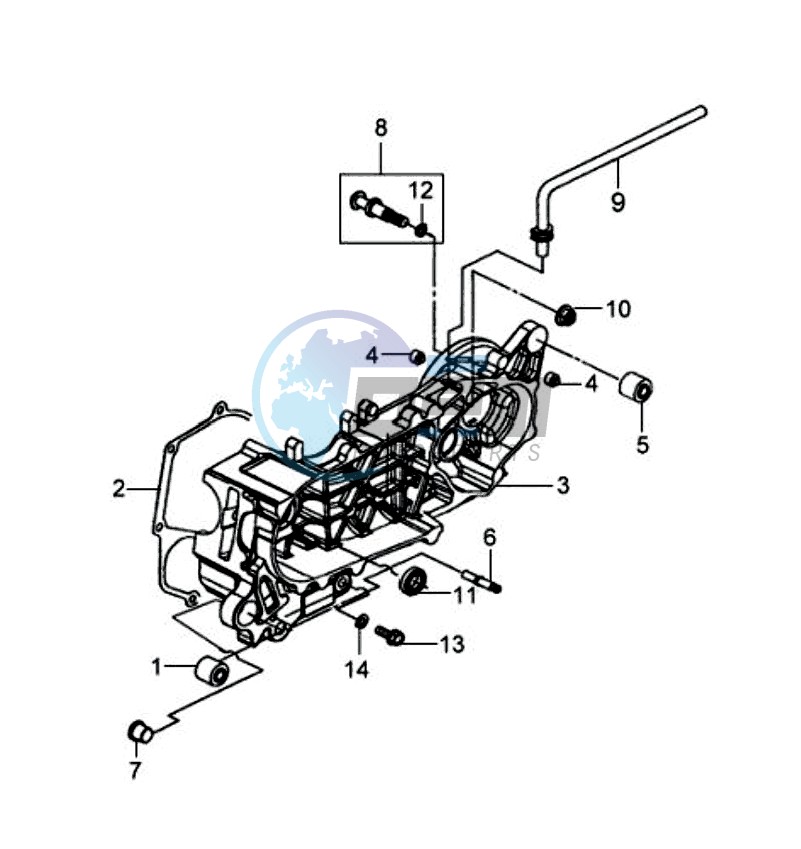 CRANKCASE LEFT