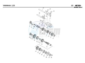 MRX-125-4T-BLUE drawing GEARBOX