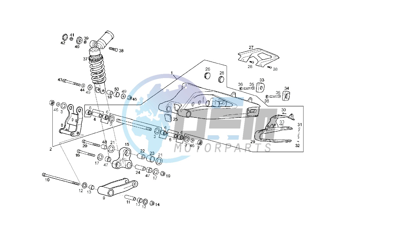 SWING ARM - SHOCK ABSORBER