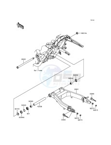 VULCAN 1700 NOMAD ABS VN1700DFF GB XX (EU ME A(FRICA) drawing Swingarm