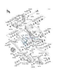 ZG 1400 A [CONCOURS 14 ABS] (8F-9F) A8F drawing SWINGARM