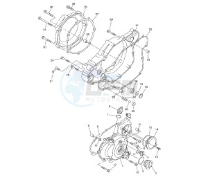 WR F 450 drawing CRANKCASE COVER