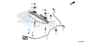 NC750JF Vultus - NC750J Europe Direct - (ED) drawing TAILLIGHT