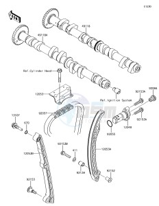 JET SKI ULTRA 310X JT1500LHF EU drawing Camshaft(s)/Tensioner