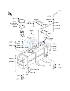 MULE_4010_DIESEL_4X4 KAF950FDF EU drawing Fuel Tank