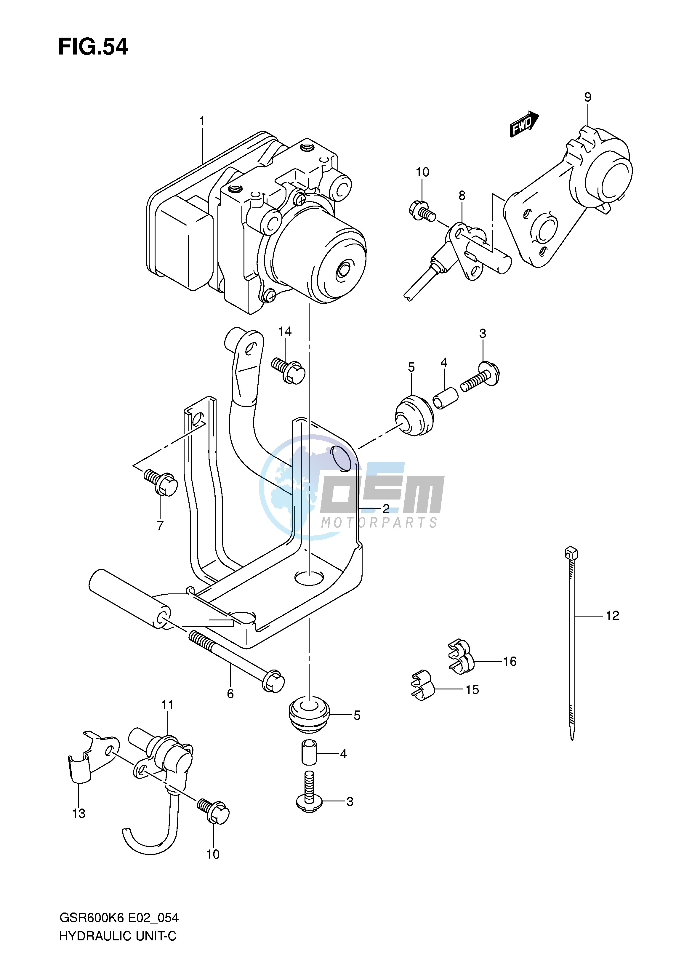 HYDRAULIC UNIT (GSR600AK7 UAK7 AK8 UAK8 AK9 UAK9 AL0 UAL0)