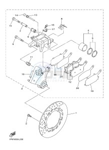 XJ6NA 600 XJ6-N (NAKED, ABS) (36BF 36BG) drawing REAR BRAKE CALIPER