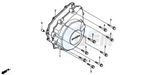 CB600F2 HORNET S drawing GENERATOR COVER