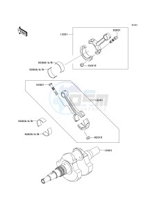 KVF 650 A [PRAIRIE 650 4X4] (A1) [PRAIRIE 650 4X4] drawing CRANKSHAFT