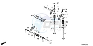 VT750SB drawing CAMSHAFT/ VALVE ( FRONT)