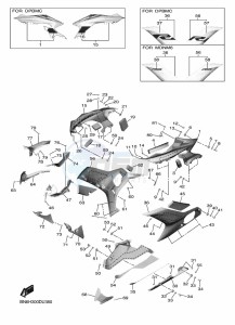 YZF600 YZF-R6 (BN6K) drawing COWLING 2