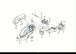 MIO 50I (FS05W2-NL) (E5) (M1) drawing SEAT - LUGGAGE BOX