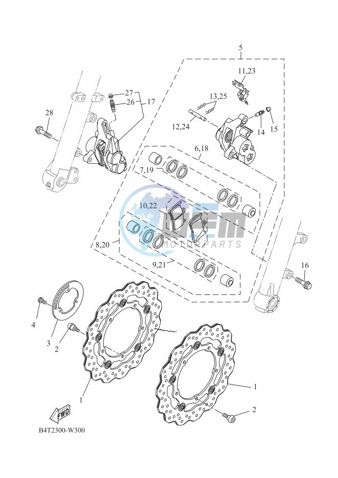 FRONT BRAKE CALIPER