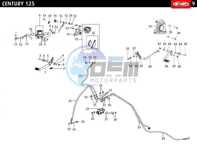 PEDALS CBS BRAKE