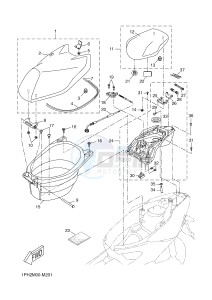 NS50N NITRO NAKED (1PL2 1PL2) drawing SEAT & CARRIER