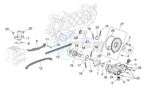 Scarabeo 50 4T E2 drawing Oil pump