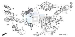 TRX680FA9 Australia - (U) drawing AIR CLEANER