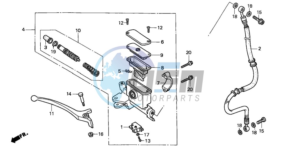 FR. BRAKE MASTER CYLINDER (1)