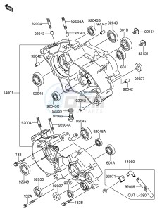 RM65 (E28) drawing CRANKCASE