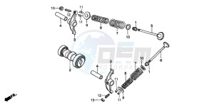 XR70R drawing CAMSHAFT/VALVE