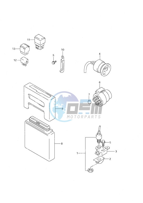 PTT Switch Engine Control Unit (2002 & 2003)