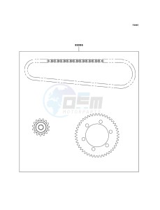 VN800 CLASSIC VN800-B10P GB XX (EU ME A(FRICA) drawing Chain Kit