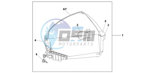 NEW 45L TOPBOX SHASTA WHITE