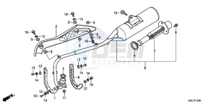 CRF50FD CRF50F Europe Direct - (ED) drawing EXHAUST MUFFLER