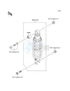 Z750_ABS ZR750M7F GB XX (EU ME A(FRICA) drawing Shock Absorber(s)