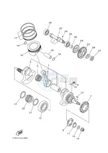 YFM550FWAD YFM5FGPHD GRIZZLY 550 EPS HUNTER (1HSM) drawing CRANKSHAFT & PISTON