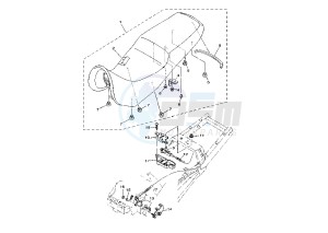 TDM 900 drawing SEAT