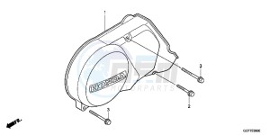 CRF70FC drawing LEFT CRANKCASE COVER