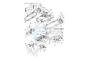 MT-03 660 drawing EXHAUST SYSTEM