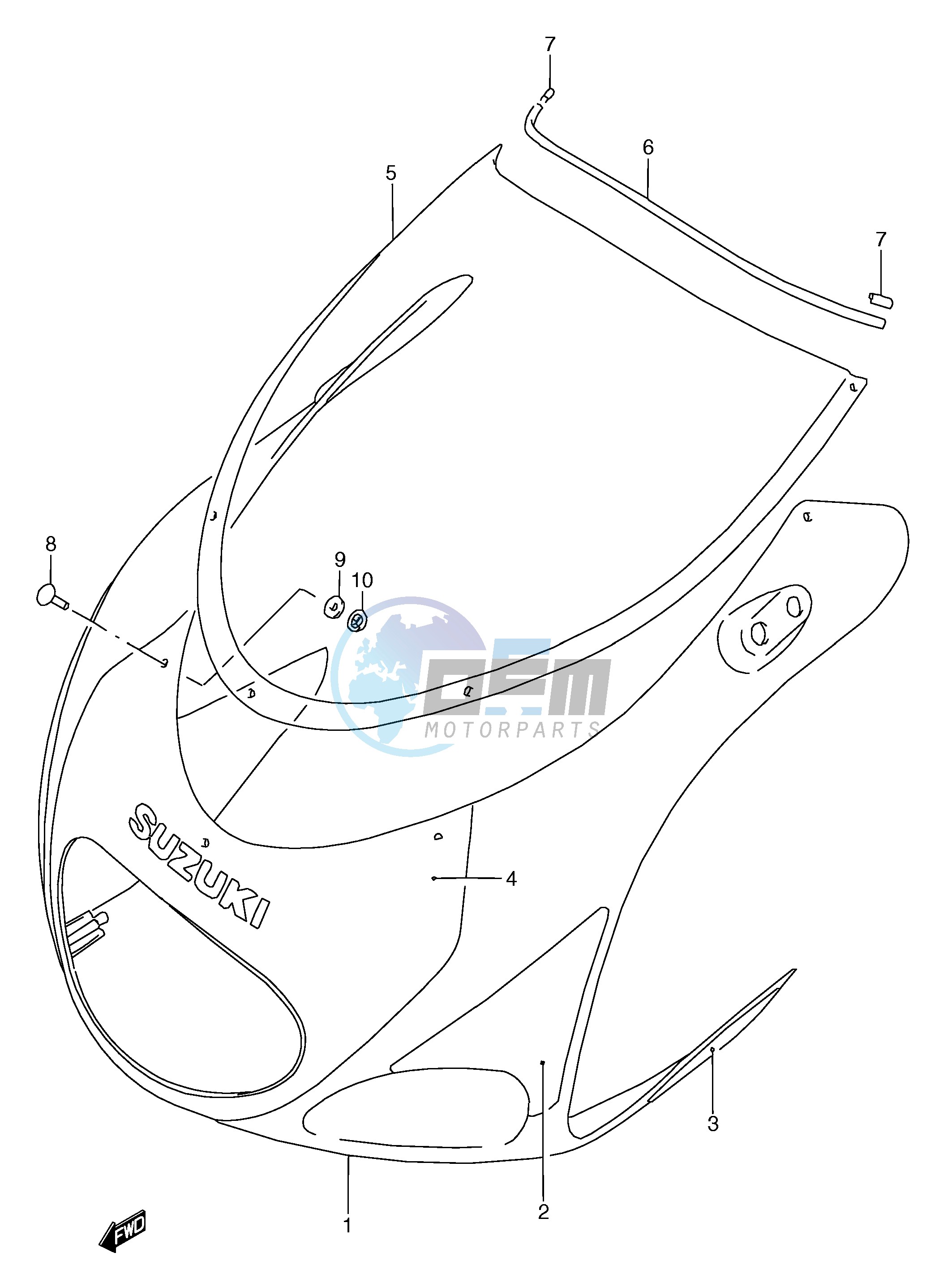 COWLING BODY (FOR F9H,F9J)