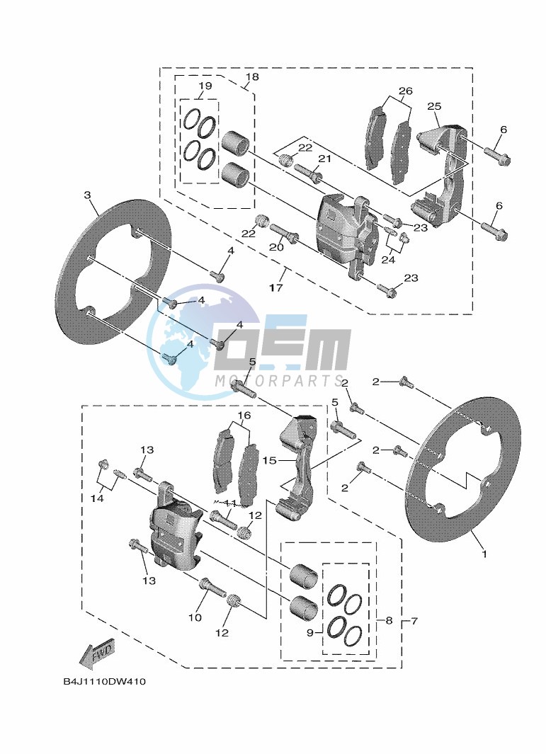 FRONT BRAKE CALIPER