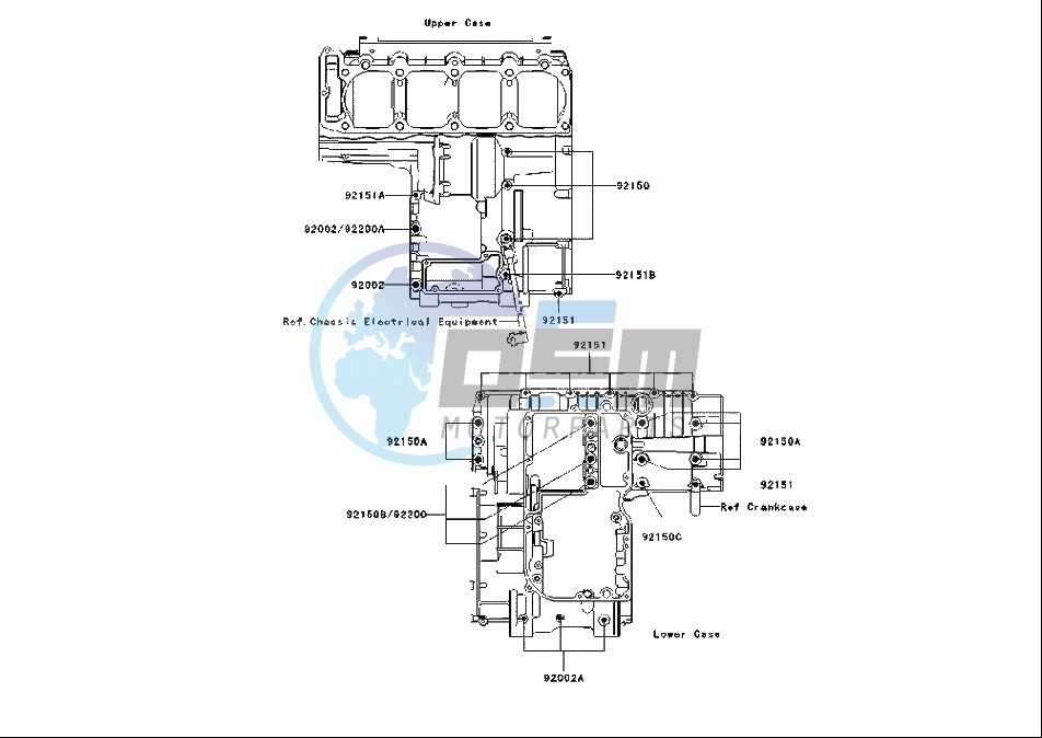 CRANKCASE BOLT PATTERN