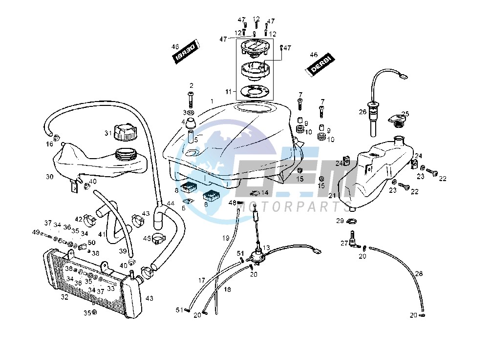 FUEL AND OIL TANK